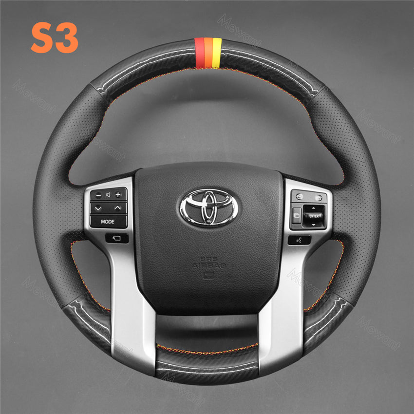 Steering Wheel Cover for Toyota Land Cruiser Prado 2009-2017 Tacoma 2011-2020 Tundra 2013-2020 Sequoia 2014-2020 4Runner 2010-2020