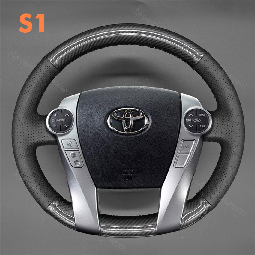Steering Wheel Cover for Toyota Prius 30 XW30 2009-2015 Prius+ 2011-2020 Prius C 2011-2020 Prius V 2011-2020 Aqua 2014-2015