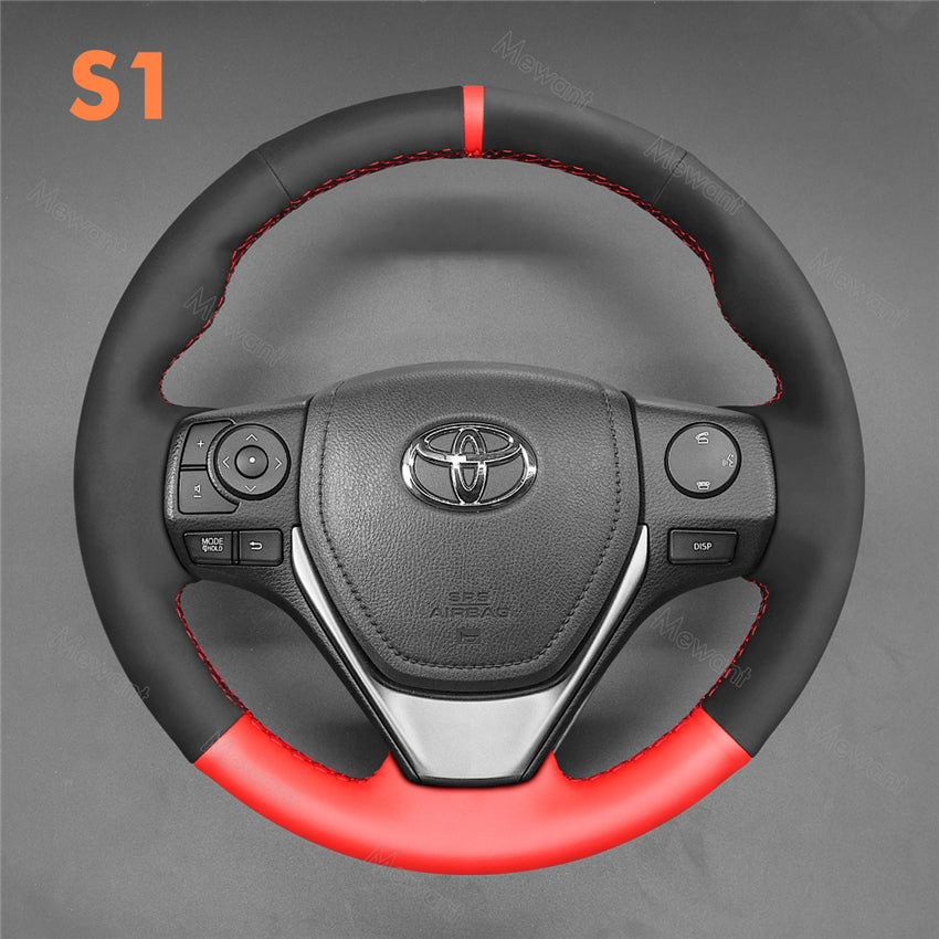 Steering Wheel Cover for Toyota RAV4 Corolla Auris 2012-2019 Corolla iM 2017-2018 Isis 2012-2017