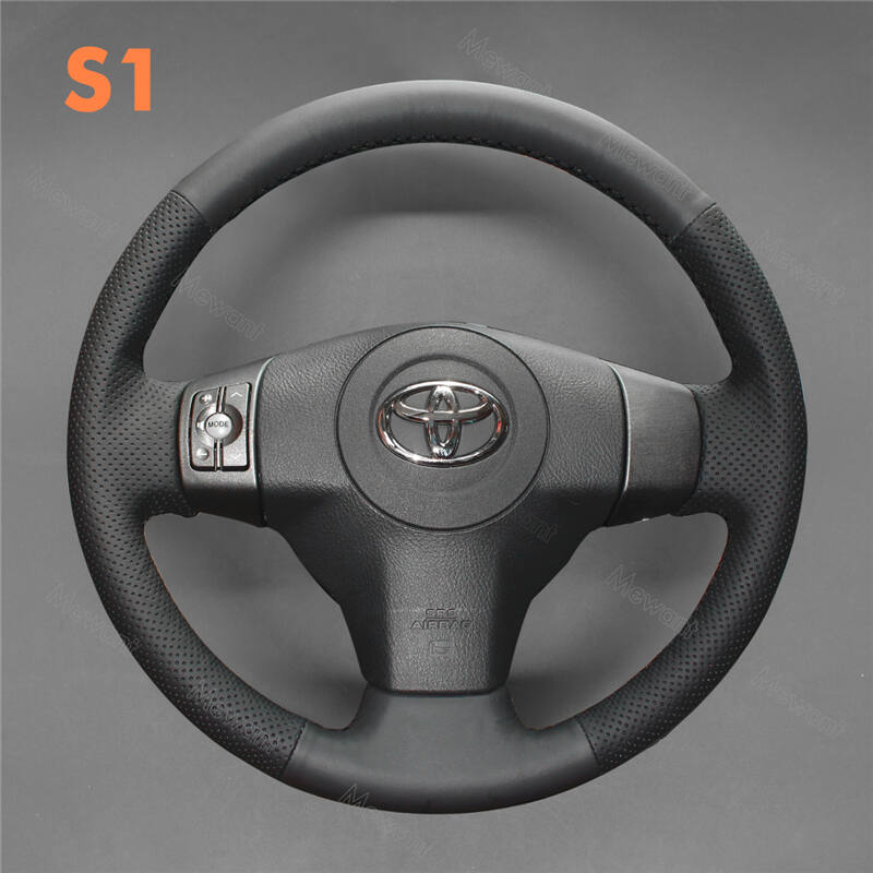 Carpoint Stuurhoes Auto - Leer Zwart - Voor Sturen Met Een Diameter Van 37 39 Cm Carpoint Stuurhoes Auto - Leer Zwart - Voor Sturen Met Een Diameter Van 37 39 Cm